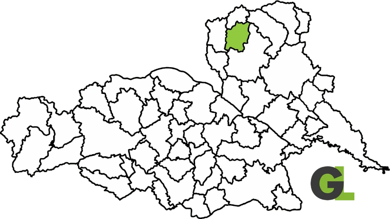 Občina Grad zemljevid